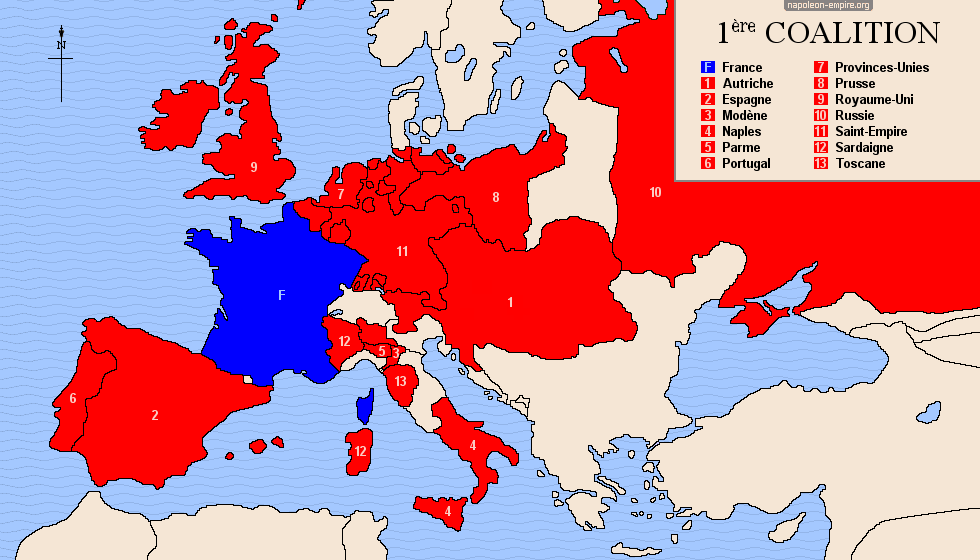 Guerres napoléoniennes - Première coalition