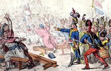 18 brumaire Year VIII, by James Gillray