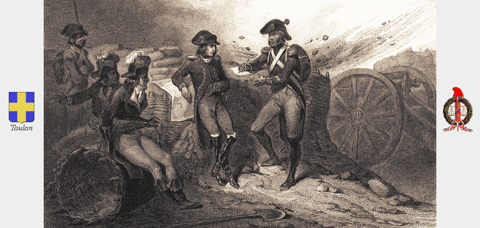 Napoleon Bonaparte at the siege of Toulon, by Hippolyte Bellangé