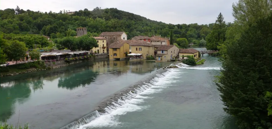 The Mincio river in Borghetto