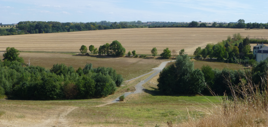 Le champ de bataille à Klein-Pestitz