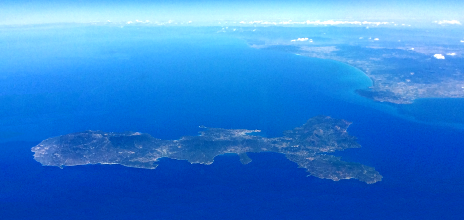 Island of Elba, aerial view
