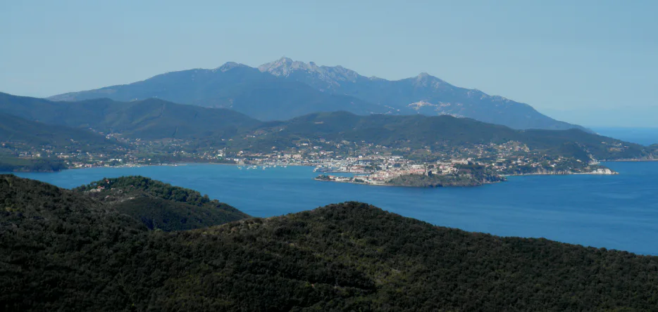 Portoferraio bay, north of the island of Elba