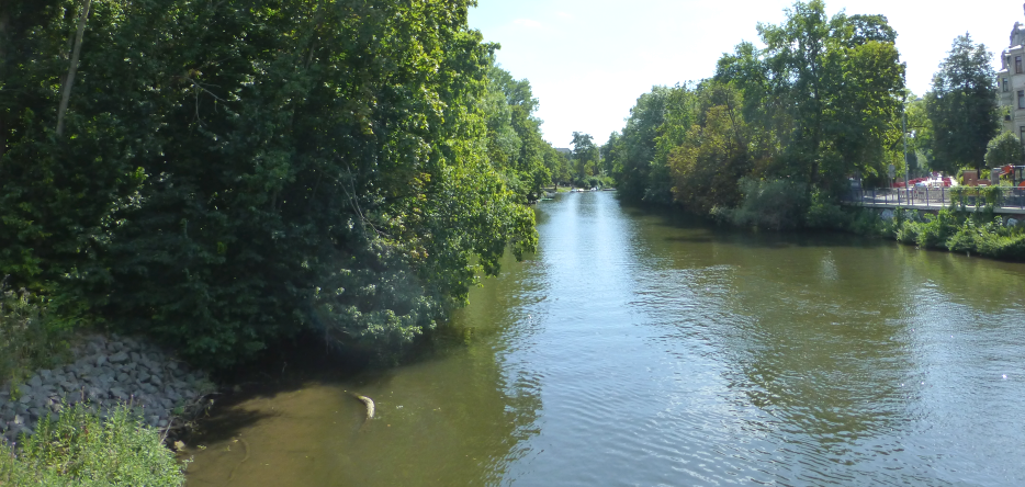 Weiße Elster river in Leipzig The Weisse Elster river in Leipzig