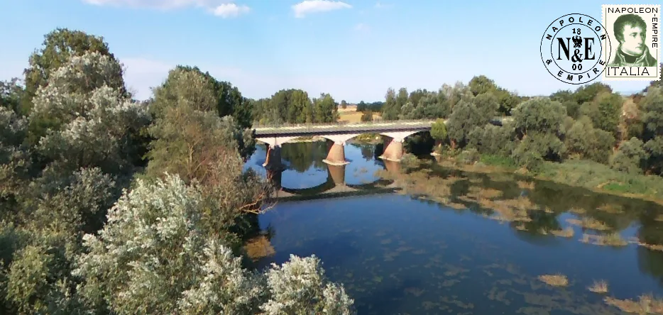 The bridge over the Bormida River, between Alessandria and Marengo