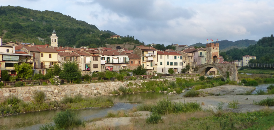 Millesimo and its bridge on the Bormida