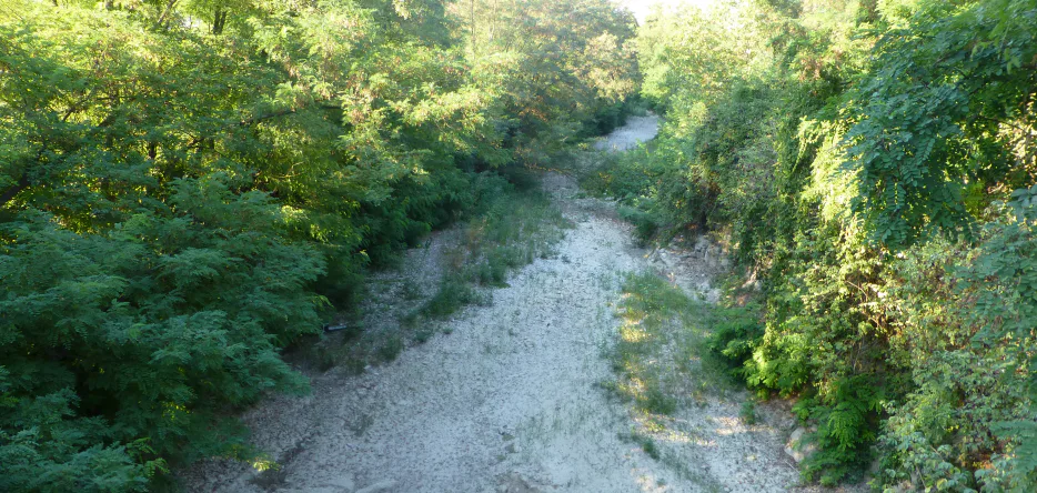 The river Coppa, which passes through Casteggio