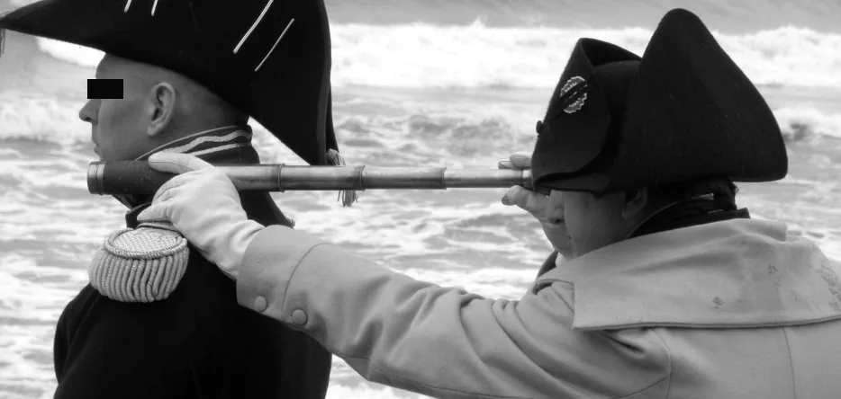 Napoleon with his spyglass