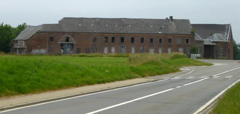 The Quatre-Bras crossroads and farm, demolished in 2016