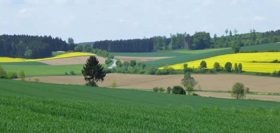 The countryside, south of Regensburg