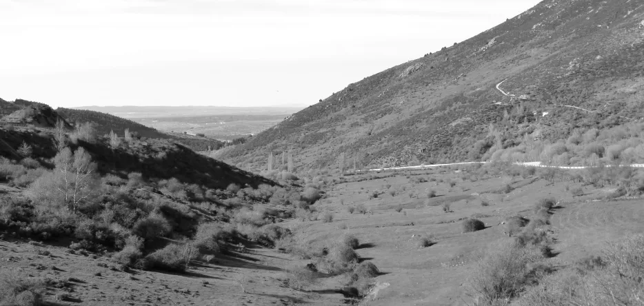 The Somosierra pass gorge, seen from north