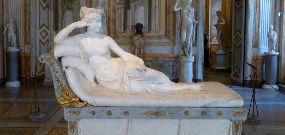 Statue of Pauline Bonaparte at the Borghese Gallery, Rome
