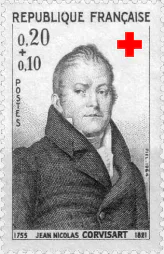 Timbre à l'effigie de J.-N. Corvisart
