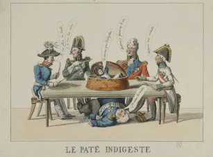 Caricature d'époque à propos du traité de Vienne Caricature d'époque à propos du traité de Vienne