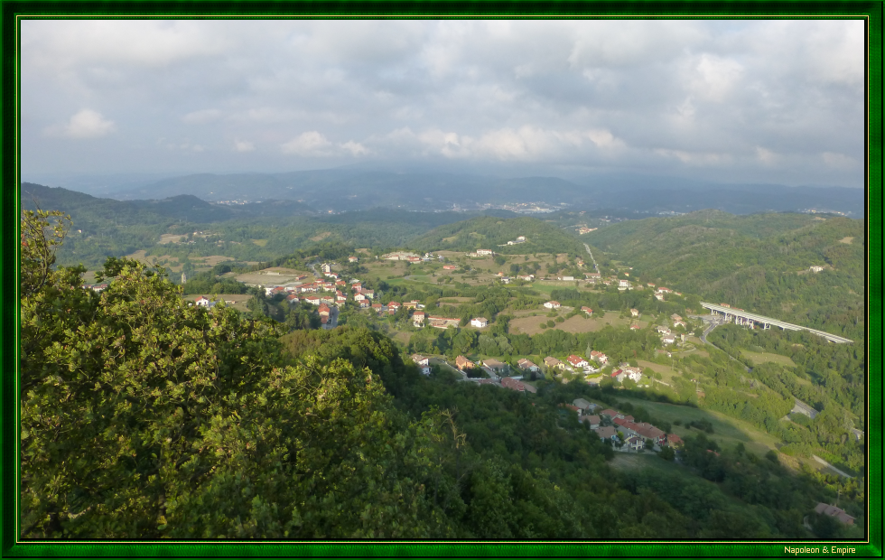 Panorama from Cosseria Castle, view 1