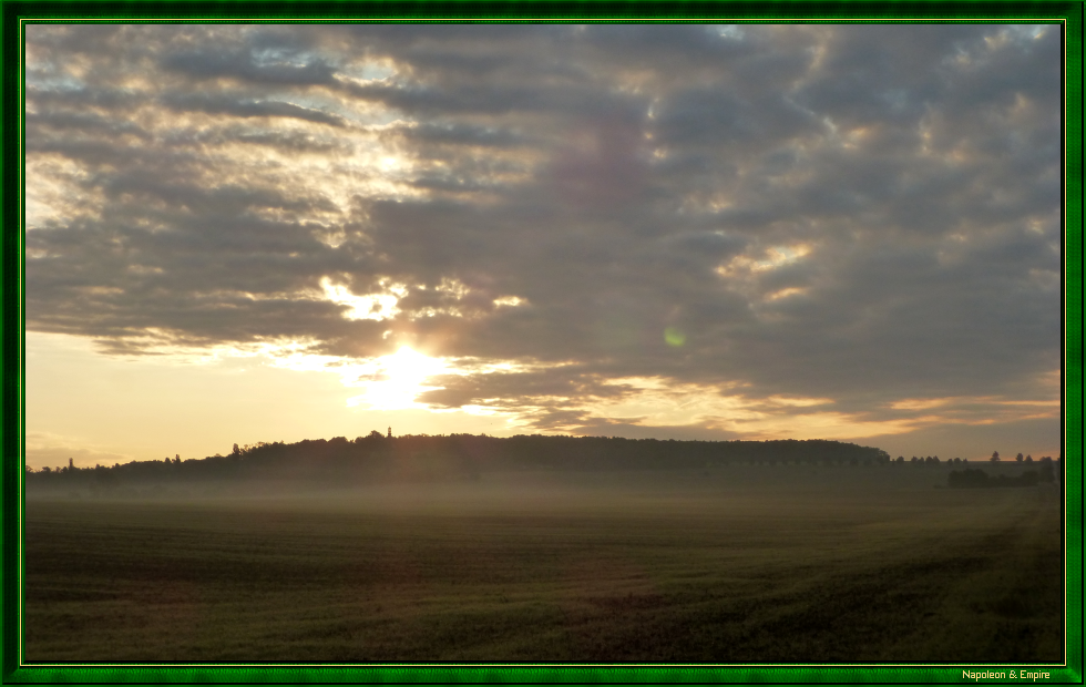 Lever de soleil sur le plateau de Pratzen (vue numéro 6)