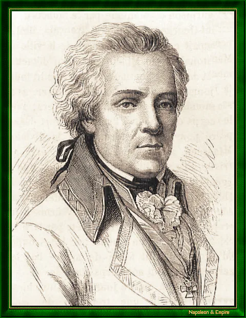 "Josef Alvinczy von Borberek". Drawing by H. Rousseau. Engraving by E. Mons. Centenary Album.
