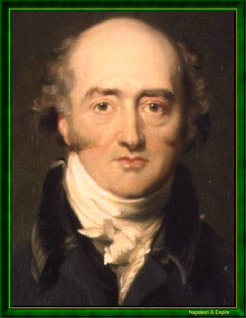 "George Canning" par Richard Evans (Birmingham ou Hereford 1784 - Southampton 1871).