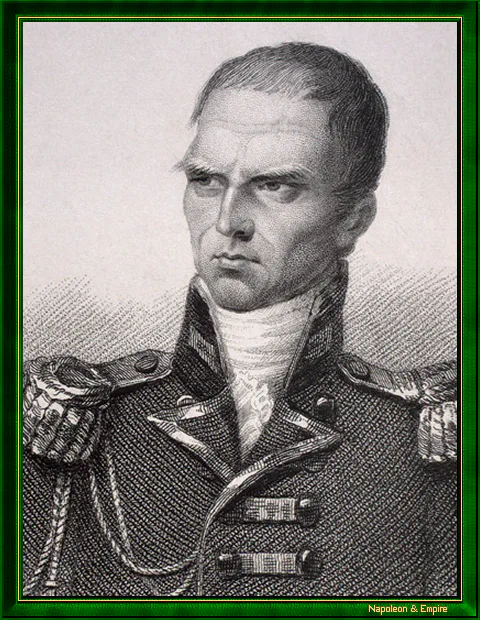 "Sir Hudson Lowe". Gravure du XIXème siècle.