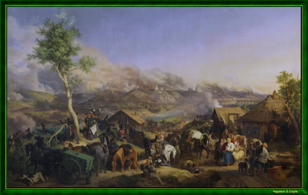 Napoleonic Battles - Picture of the battle of Smolensk - 