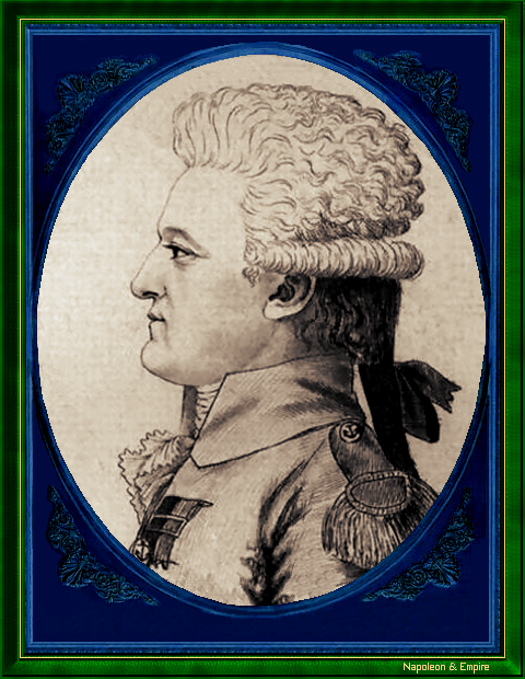 Pierre-Charles de Villeneuve. Vintage engraving.