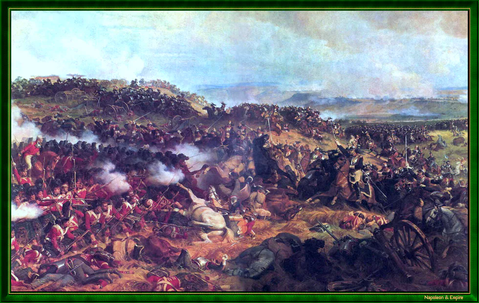 Batailles napoléoniennes - Tableau de la bataille de Waterloo (Mont-Saint-Jean) - 